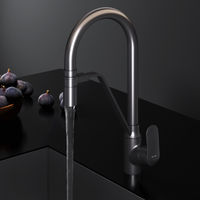 Смеситель для кухонной мойки AM.PM Like F8007822 для питьевой воды и гибким изливом, черный мат. — 3