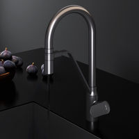 Смеситель для кухонной мойки AM.PM Like F8007822 для питьевой воды и гибким изливом, черный мат. — 4