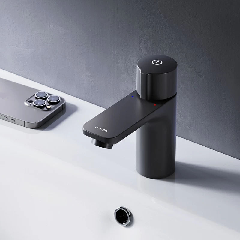 Смеситель для умывальника AM.PM X-Joy TouchReel F85A02522 черный мат.