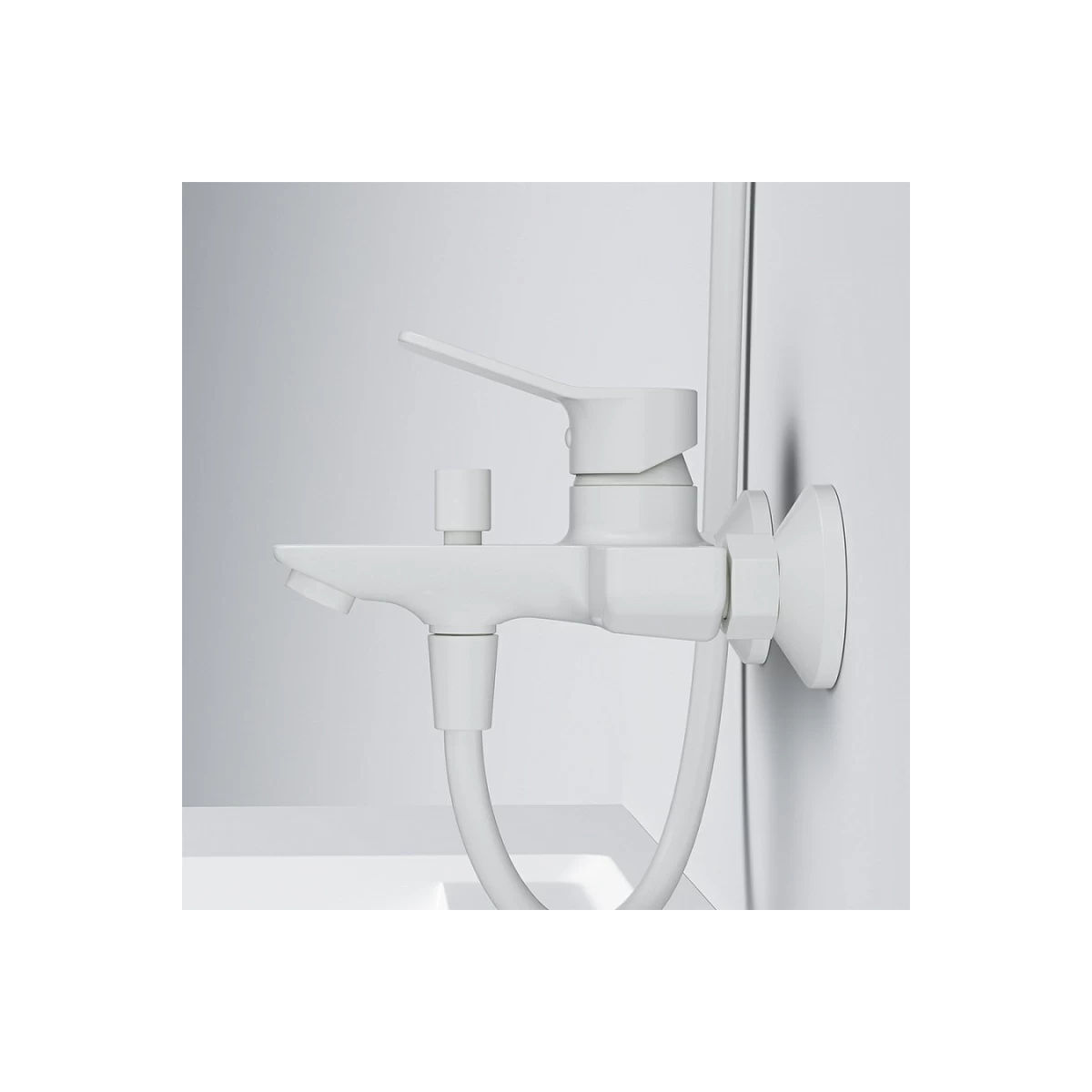Смеситель для ванны AM.PM X-Joy F85A10033 белый мат.