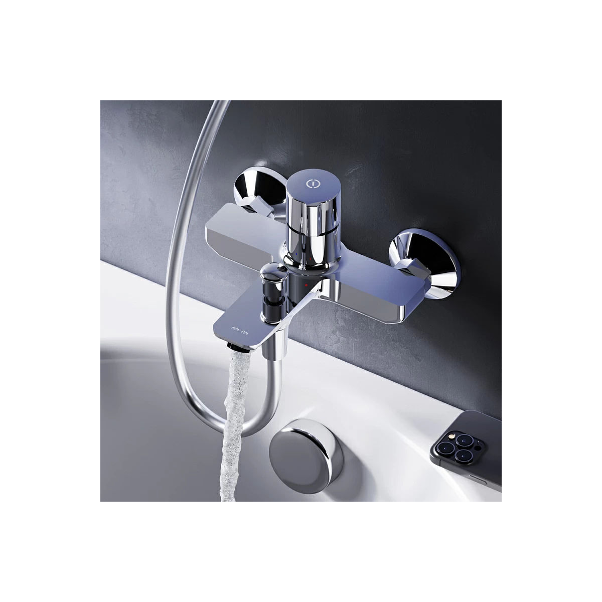 Смеситель для ванны AM.PM X-Joy TouchReel F85A10500 хром
