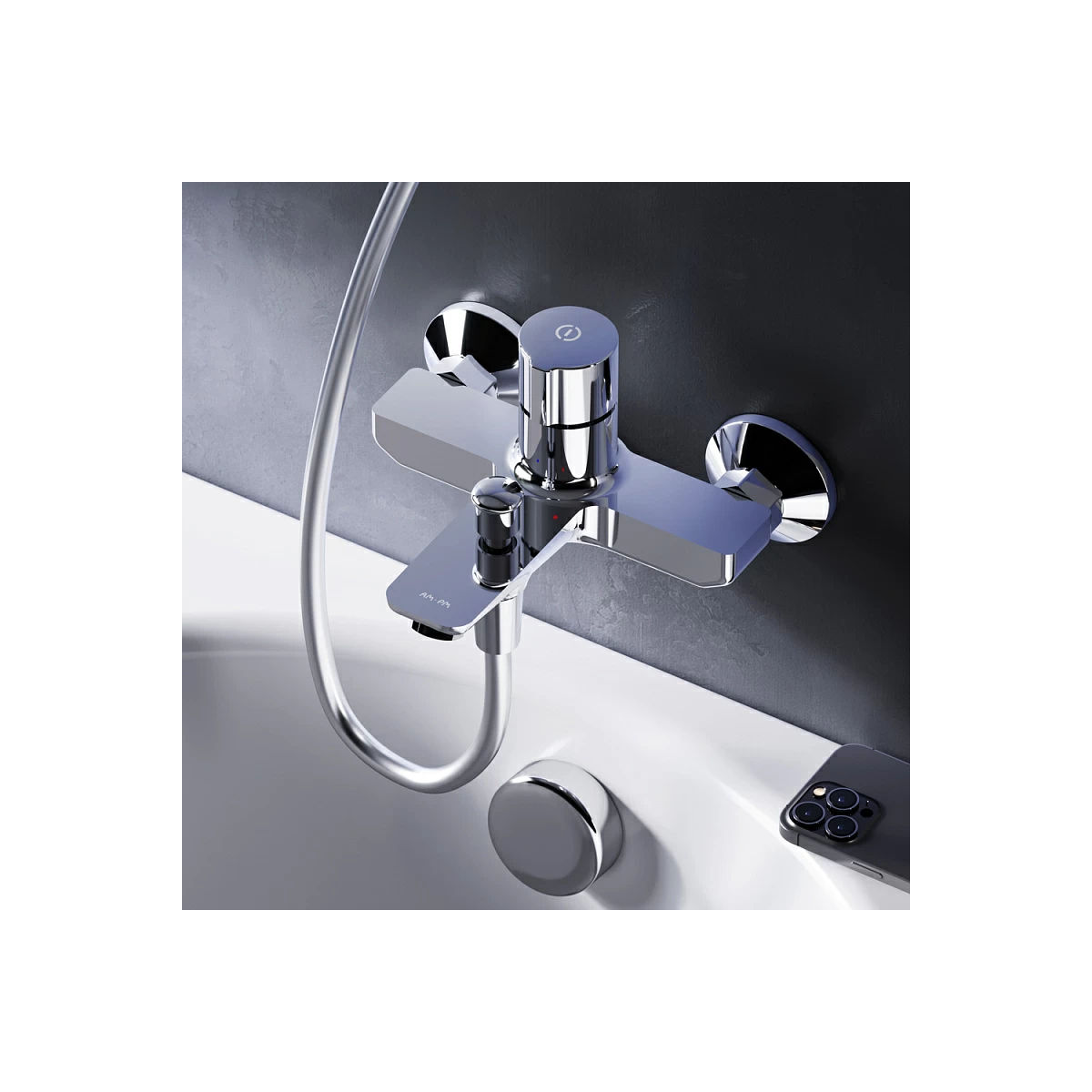 Смеситель для ванны AM.PM X-Joy TouchReel F85A10500 хром