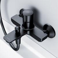 Смеситель для ванны AM.PM X-Joy TouchReel F85A10522 черный матовый — 4