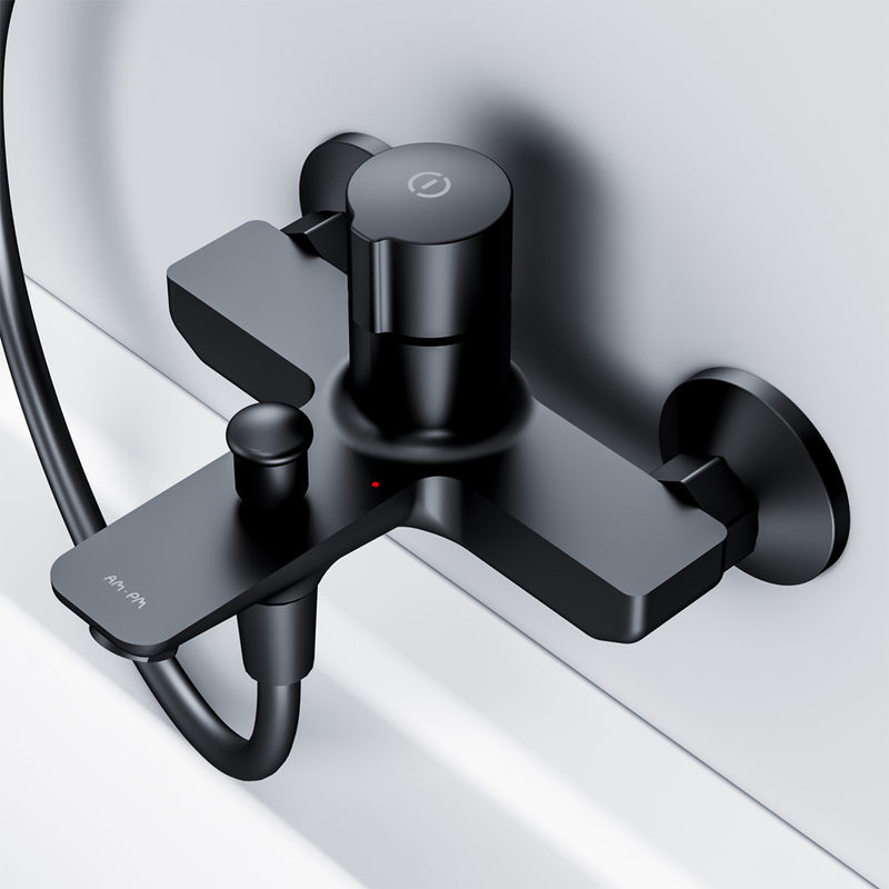 Смеситель для ванны AM.PM X-Joy TouchReel F85A10522 черный матовый