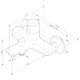 Смеситель для ванны AM.PM X-Joy TouchReel F85A10522 черный мат.