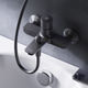 Смеситель для ванны AM.PM X-Joy TouchReel F85A10522 черный мат.