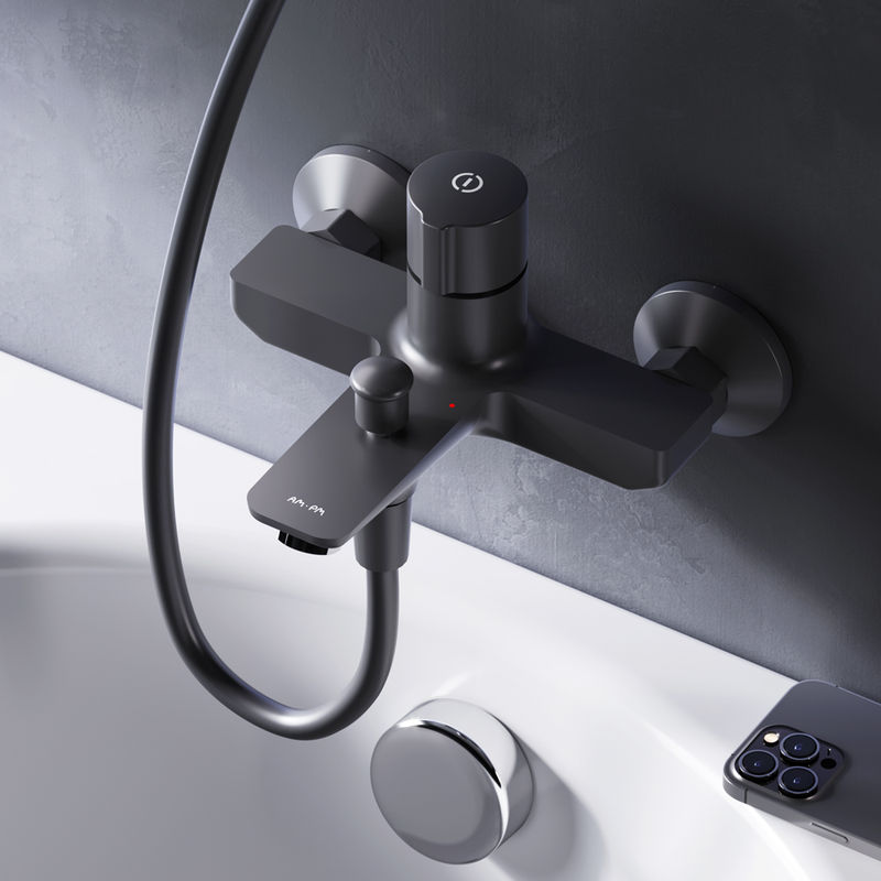 Смеситель для ванны AM.PM X-Joy TouchReel F85A10522 черный матовый