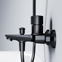 Смеситель для ванны AM.PM X-Joy TouchReel F85A10522 черный матовый — 5