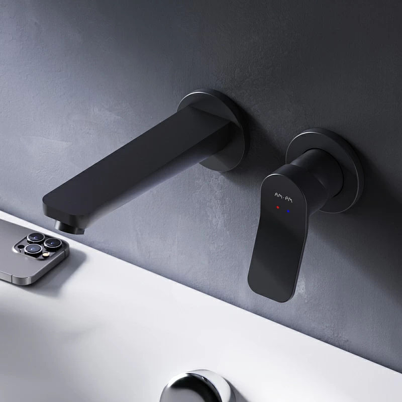 Смеситель скрытого монтажа для раковины AM.PM X-Joy F85A72622 черный матовый