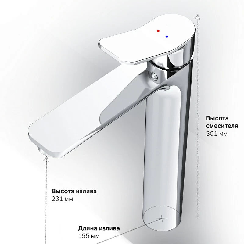 Смеситель для умывальника AM.PM X-Joy F85A92000 хром
