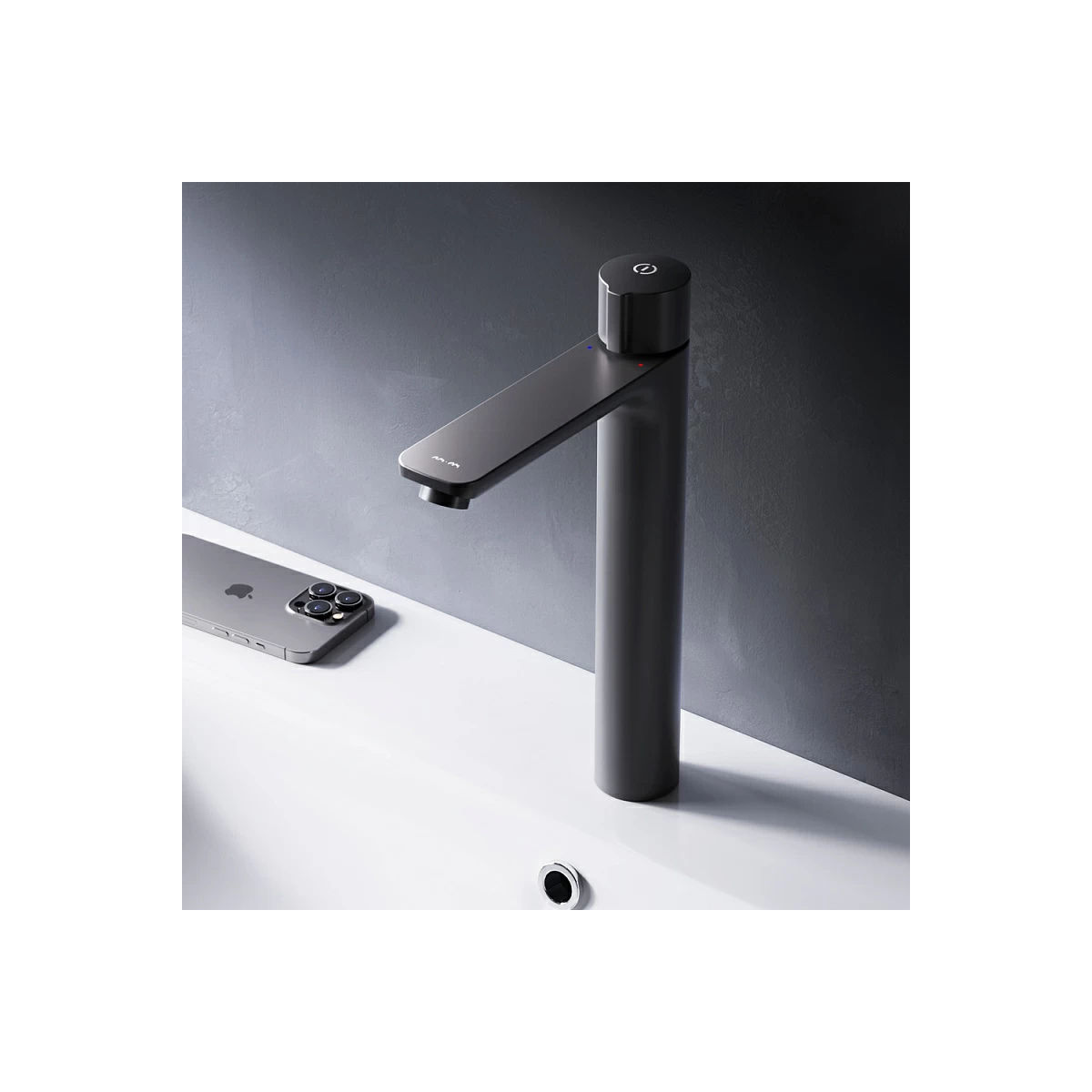 Смеситель для умывальника AM.PM X-Joy TouchReel F85A92522 черный мат.