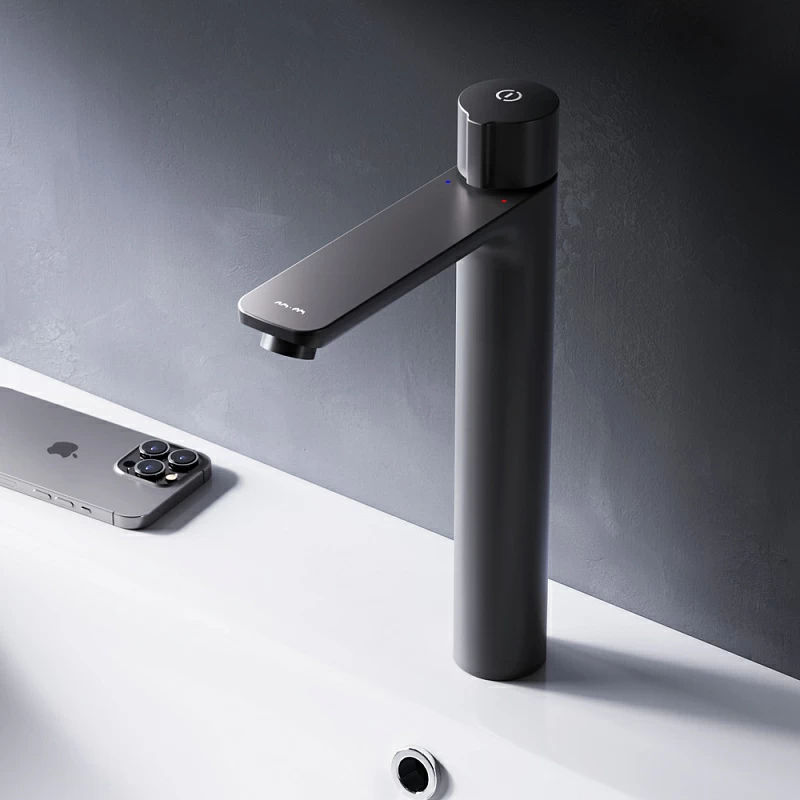 Смеситель для умывальника AM.PM X-Joy TouchReel F85A92522 черный мат.