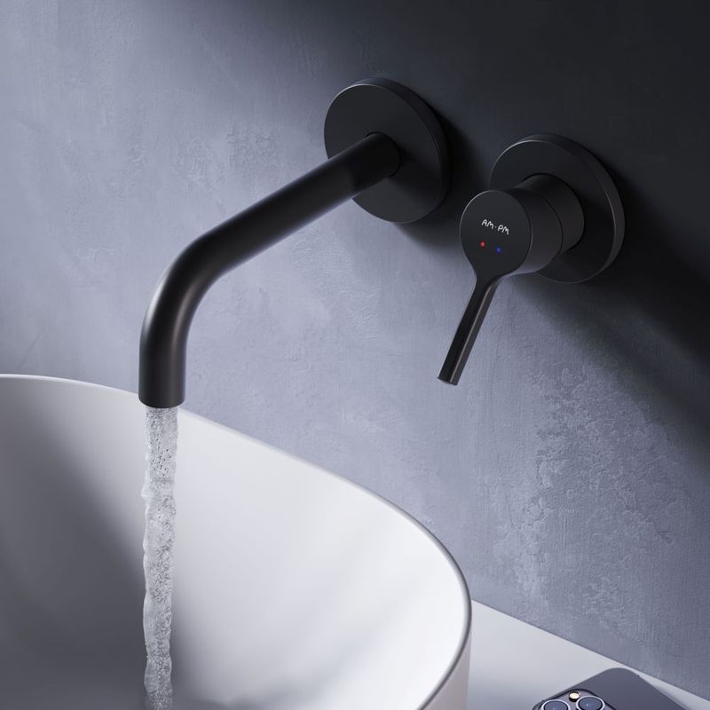 Смеситель скрытого монтажа для раковины AM.PM X-Joy S F85B72622 черный матовый