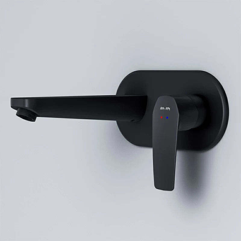 Смеситель скрытого монтажа для раковины AM.PM Gem F90A72222 черный матовый