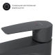 Смеситель для умывальника AM.PM Gem F90A92022 черный мат.