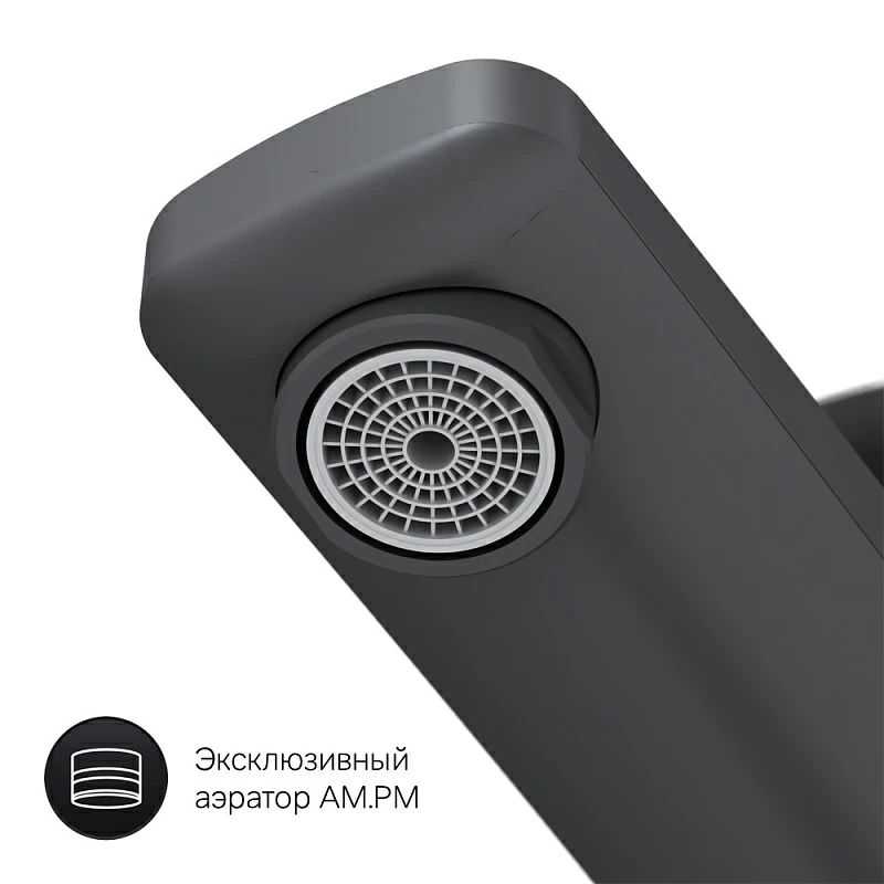 Смеситель для умывальника AM.PM Gem F90A92022 черный мат.