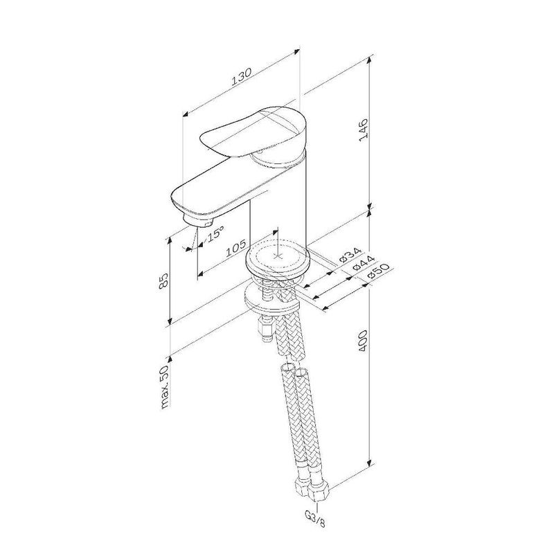 Смеситель для раковины AM.PM Force F9F02200 хром