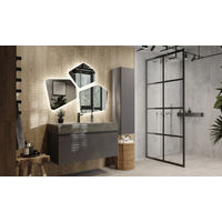 Тумба под раковину Raval Facet 100 подвесная Fac.01.100/P/A/RL антрацит — 4