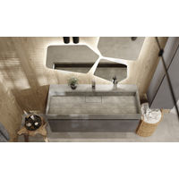 Тумба под раковину Raval Facet 120 подвесная Fac.01.120/P/A/RL антрацит — 3