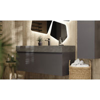 Тумба под раковину Raval Facet 120 подвесная Fac.01.120/P/A/RL антрацит — 5