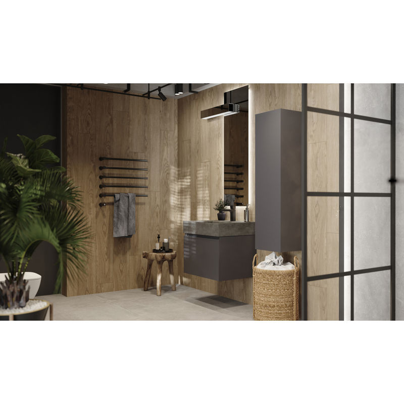 Тумба под раковину Raval Facet 60 подвесная Fac.01.60/P/A/RL антрацит