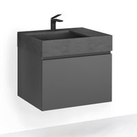 Тумба под раковину Raval Facet 60 подвесная Fac.01.60/P/A/RL антрацит — 1