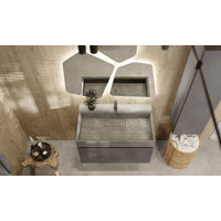 Тумба под раковину Raval Facet 80 подвесная Fac.01.80/P/A/RL антрацит — 6