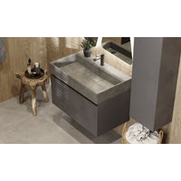 Тумба под раковину Raval Facet 80 подвесная Fac.01.80/P/A/RL антрацит — 2