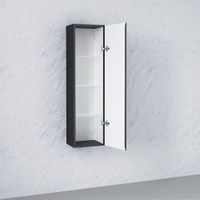 Шкаф-пенал для ванной Raval Facet 120 подвесной / Fac.04.120/P/A/RL антрацит — 2