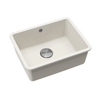 Кухонная мойка из искусственного камня ZorG Fast 54 PREMIUM alba с сифоном — 1