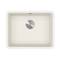 Кухонная мойка из искусственного камня ZorG Fast 54 PREMIUM alba с сифоном — 2