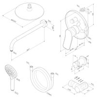 Душевая система скрытого монтажа AM.PM X-Joy FB85A1RH20 хром — 4