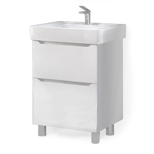 Тумба под раковину Raval Fly 60 напольная Fly.01.60/N/W/MD белая