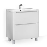 Тумба под раковину Raval Fly 80 напольная Fly.01.80/N/W/MD белая — 1