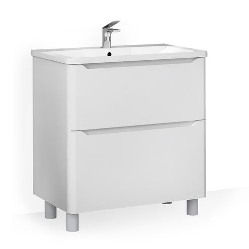 Тумба под раковину Raval Fly 80 напольная Fly.01.80/N/W/MD белая