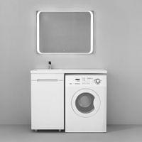 Тумба под раковину Raval Forte 110 под стиральную машину левая / For.01.110.L/N/W — 2