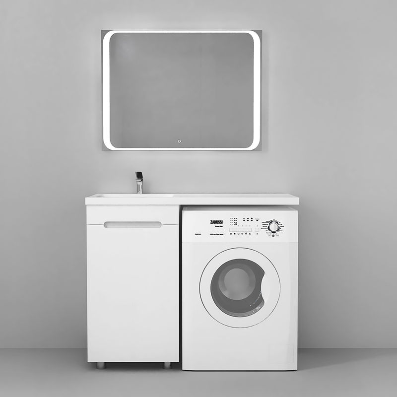 Тумба под раковину Raval Forte 110 под стиральную машину левая / For.01.110.L/N/W