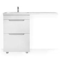 Тумба под раковину Raval Forte 120 под стиральную машину левая / For.01.120.L/N/W — 1