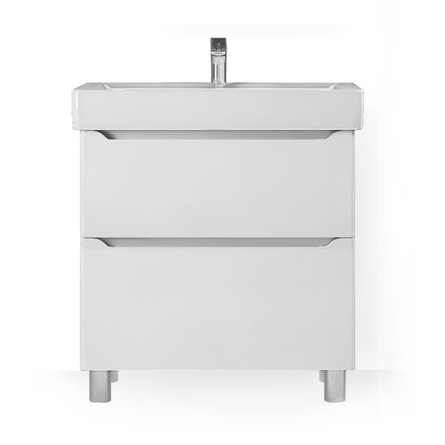 Тумба под раковину Raval Forma 80 напольная For.01.80/N/W белая