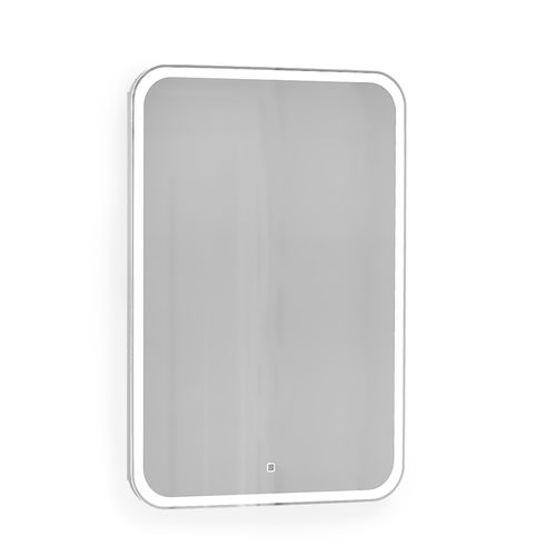 Шкаф с зеркалом для ванной Raval Forma new 50x75 см For.03.50/W/RL с часами