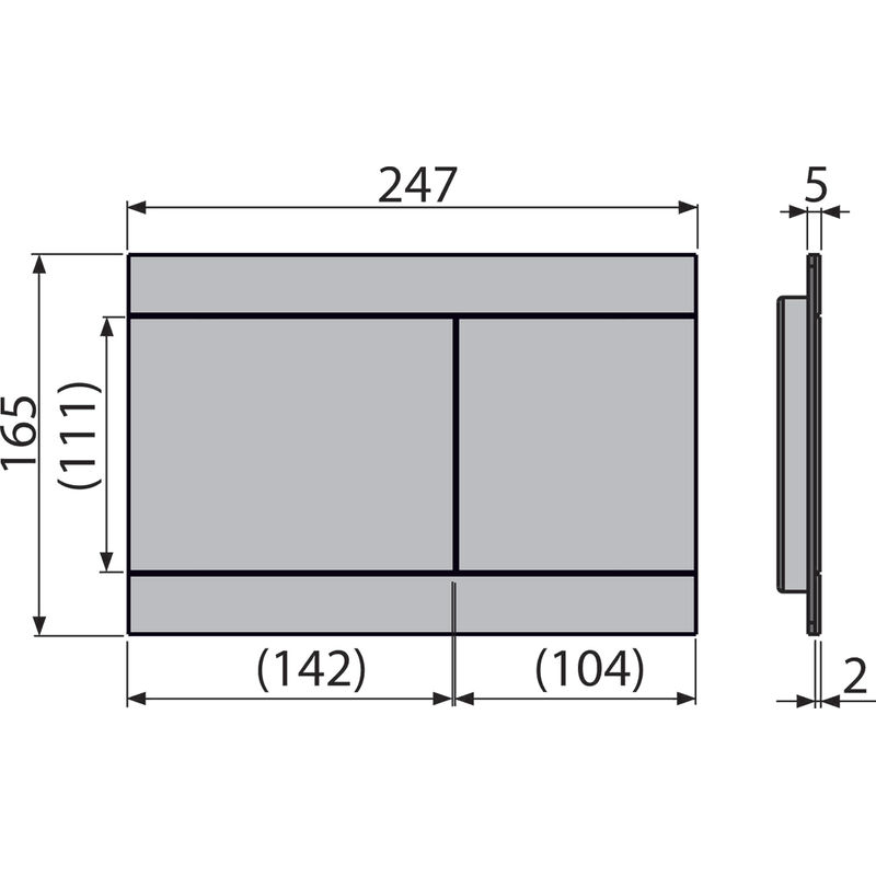 Кнопка смыва AlcaDrain (AlcaPlast) alunox-мат FUN