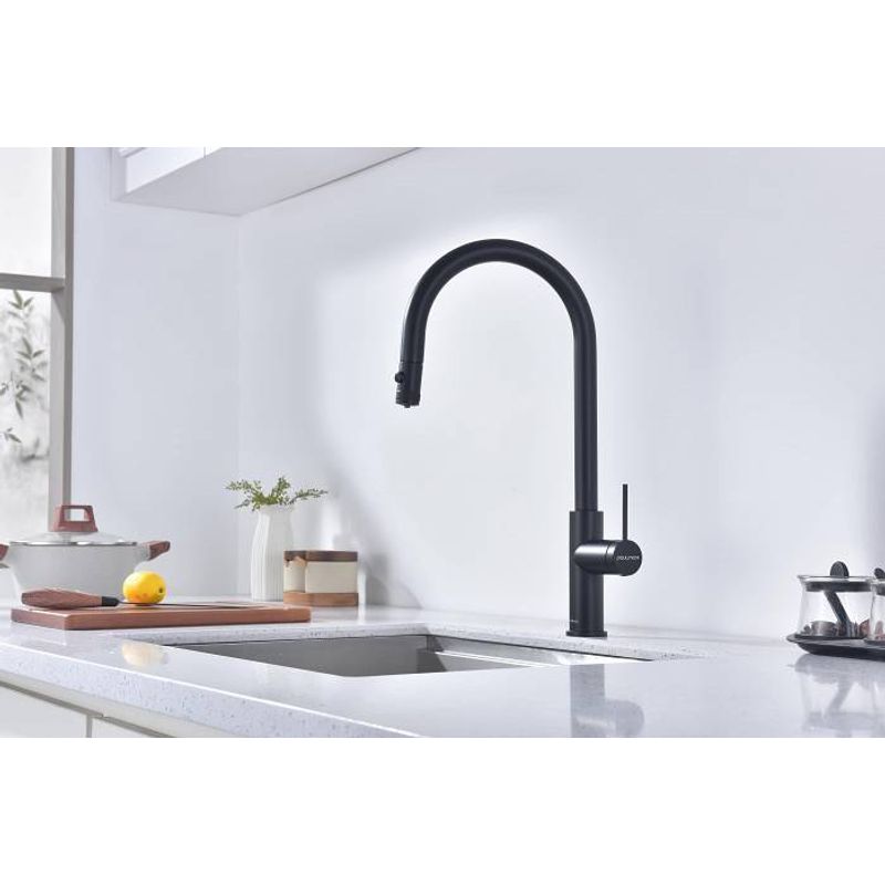 Смеситель для кухни Paulmark Galant Ga213077-AN антрацит