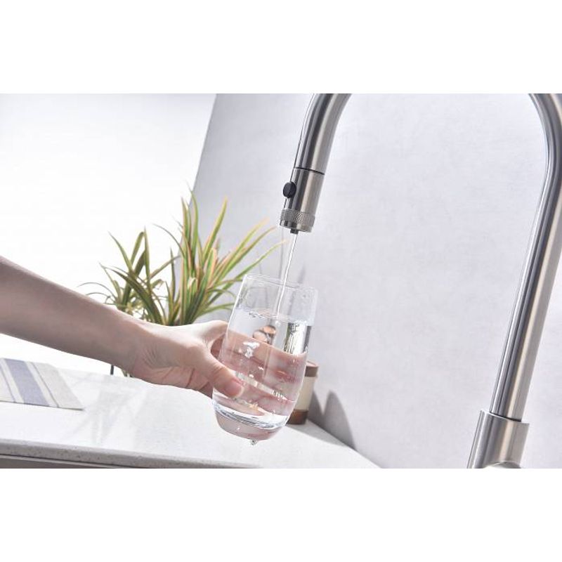 Смеситель для кухни Paulmark Galant Ga213077-BS брашированная сталь