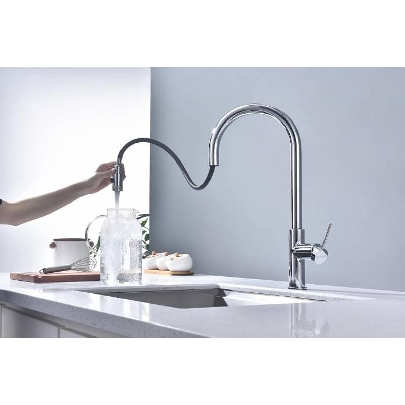 Смеситель для кухни Paulmark Galant Ga213077-CR хром