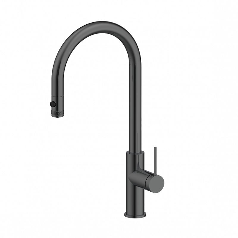 Смеситель для кухни Paulmark Galant Ga213077-GM вороненая сталь