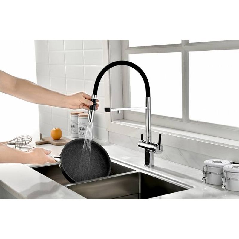 Смеситель для кухни Paulmark Gravity Gr213188-CR хром