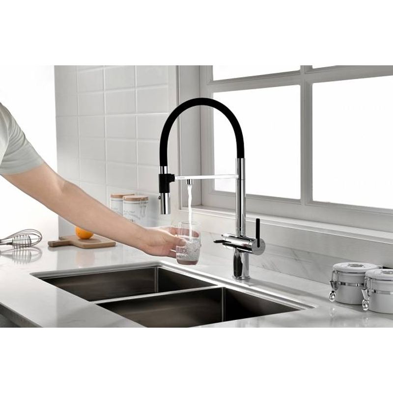 Смеситель для кухни Paulmark Gravity Gr213188-CR хром