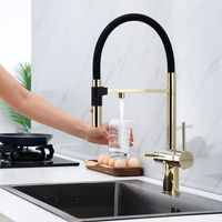 Смеситель для кухни Paulmark Gravity Gr213188-G золото — 6