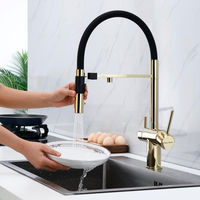 Смеситель для кухни Paulmark Gravity Gr213188-G золото — 4