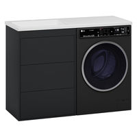 Тумба под раковину Brevita Grafit 60 напольная 3 ящ. под стиральную машину / GRA-01060-013Я графит — 1